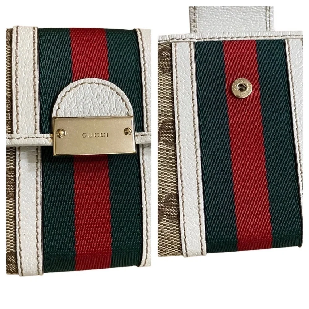 GUCCI GG Sherry Line Canvas Leather Wallet to Crossbody Bag 💼 - Picture 9 of 15